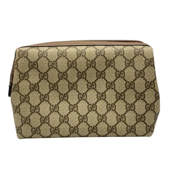 GUCCI GG Beige PVC - Pouch 234-082925 - Picture 2 of 9
